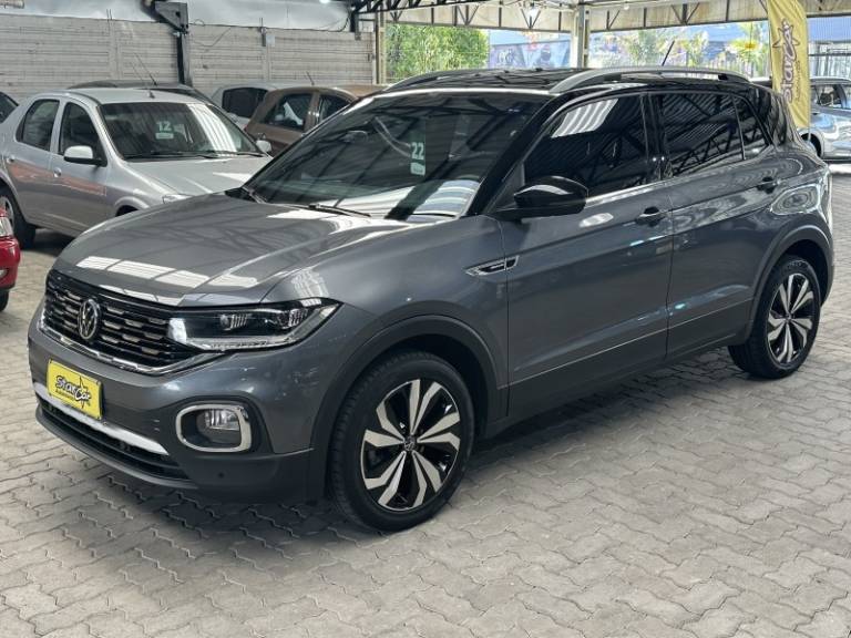 VOLKSWAGEN - T-CROSS - 2021/2022 - Cinza - R$ 127.900,00